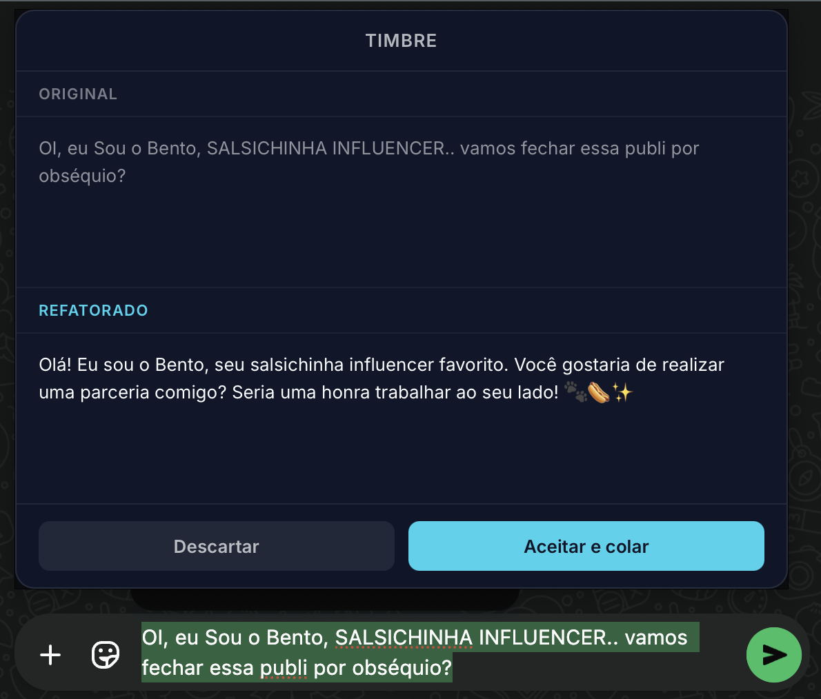 App desktop Timbre
